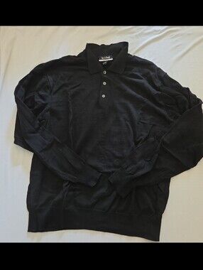 Joseph a banks mens XL black collar sweater #AR4